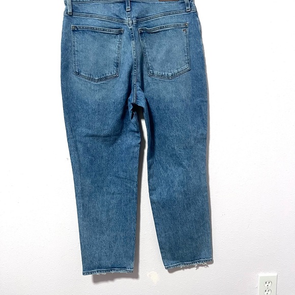 MADEWELL the perfect vintage straight vintage Blue Distressed Jeans 31 - Picture 11 of 12